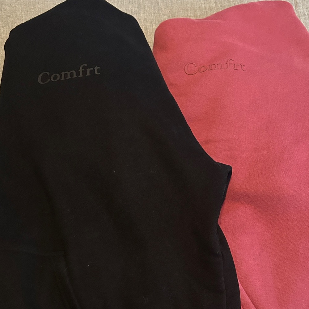 Comfrt Black and Pink Hoodies 2XL